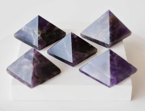 Amethyst Crystal Pyramids, Energy Crystal Stone