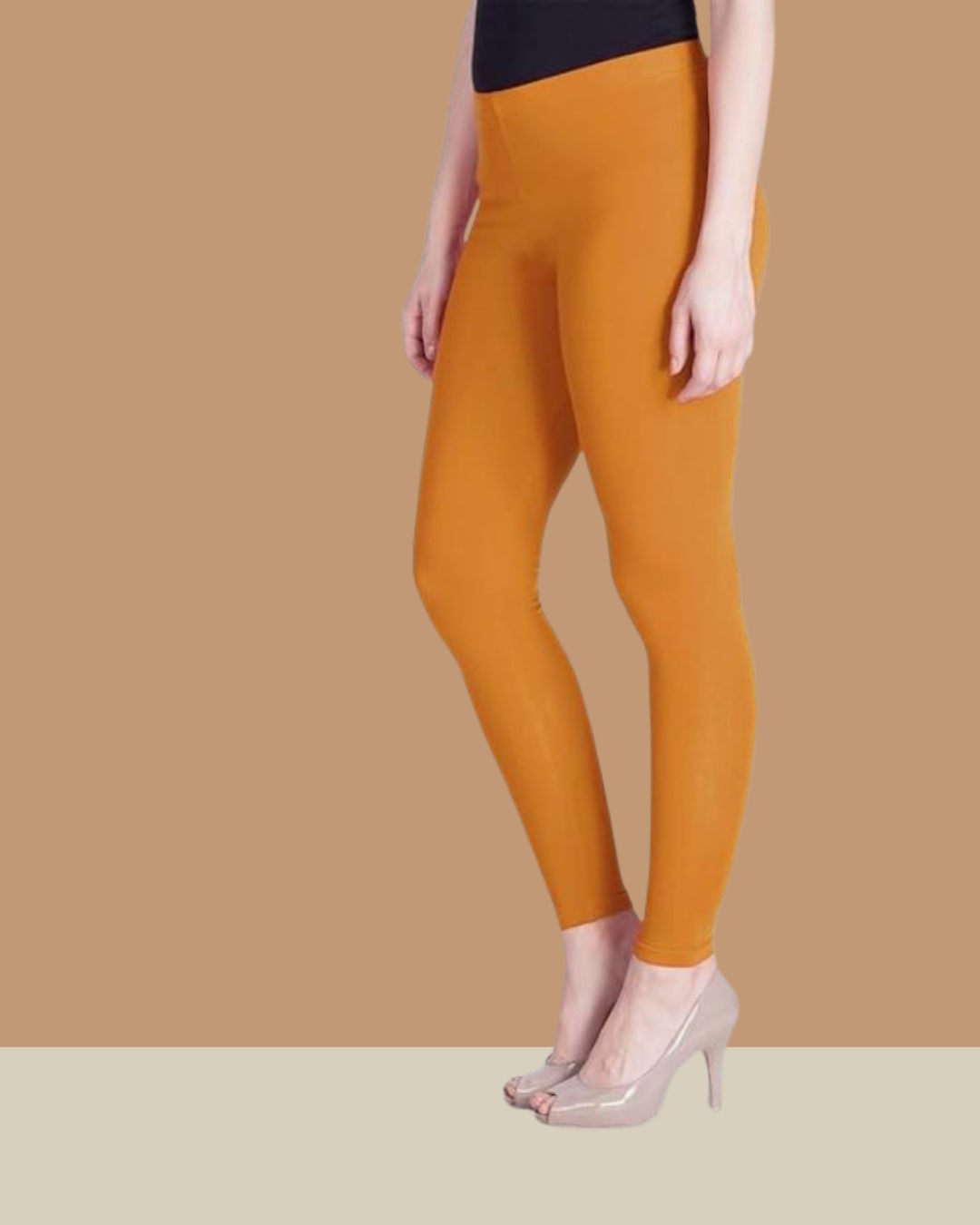 Musard Yellow Color knitted Leggings