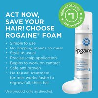 Men's Rogaine 5% Minoxidil Foam for Hair Loss and Hair Regrowth-3-Month Supply