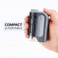 Carson MicroBrite Plus 60x-120x LED Lighted Pocket Microscope, (MM-300)