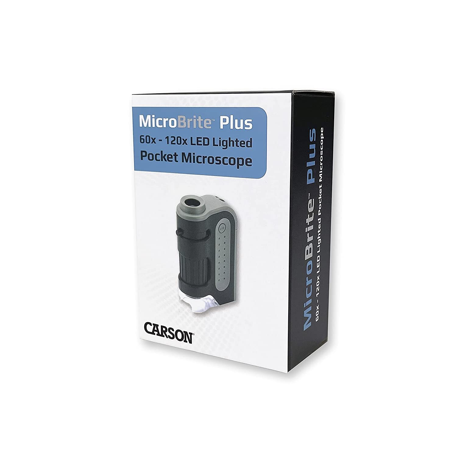 Carson MicroBrite Plus 60x-120x LED Lighted Pocket Microscope, (MM-300)