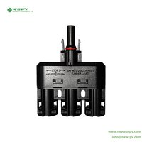 PV4.0 3 To 1 Solar Branch Connectors 1500VDC 60A IP68 Waterproof PV T Branch Connectors