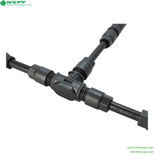 IP67 Waterproof T Type Mini Solar Branch Connectors Mini Connectors Solar Branch