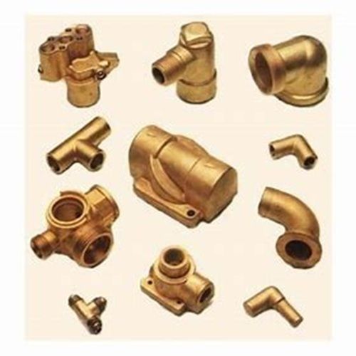 Brass Forged Components - Rigid Quality, Polished Golden Finish | Industrial Use, Durable Material