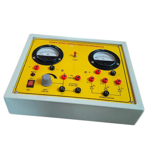 Yellow Zener Diode Characteristics Apparatus Equipment Materials: Plastic