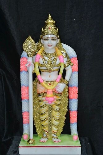 Marble Murugan Statue