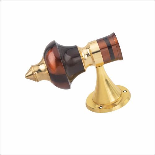 Curtain Bracket Brass Round Base-05 - Color: All Color