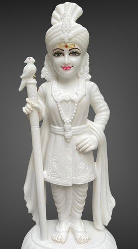 White Marble Murugan Statue