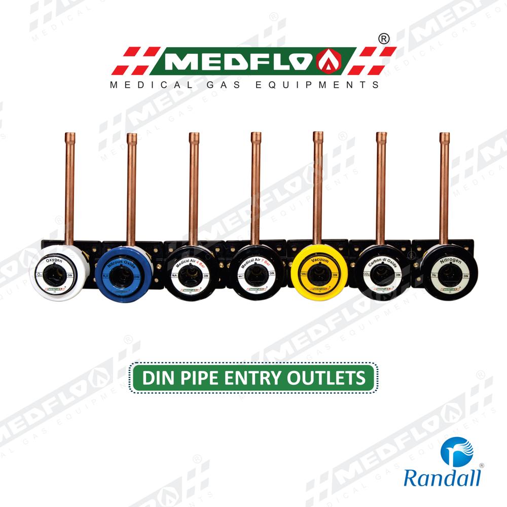 Din Pipe Entry Medical Gas Outelets - Automation Grade: Manual