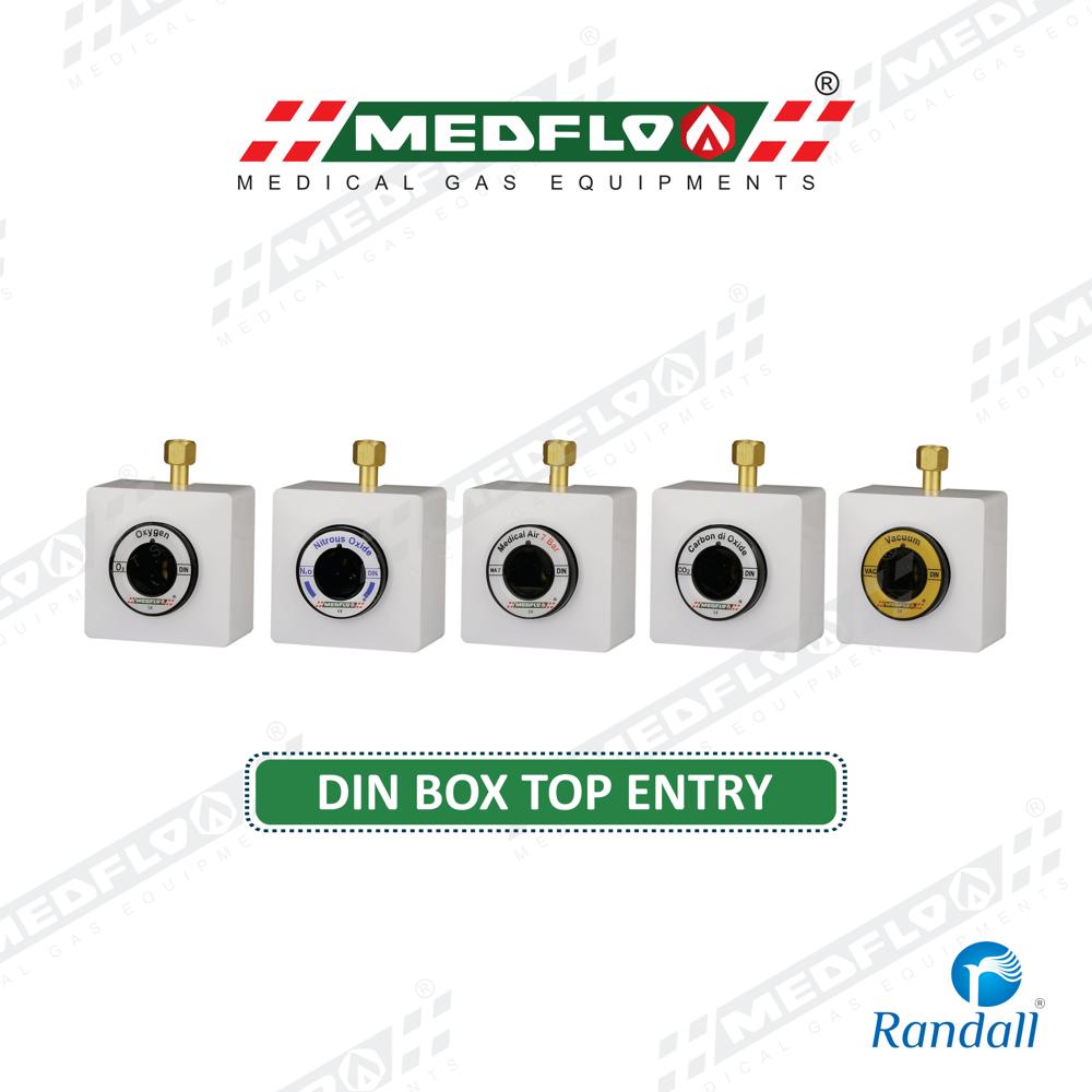 DIN BOX TOP ENTRY MEDICAL GAS OUTLETS