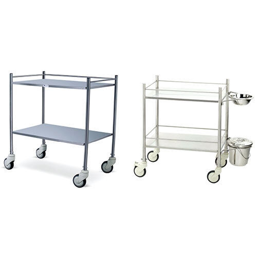 Instrument Trolley - Heavy-Duty Stainless Steel, Multi-Tier Storage Solution for Medical and Laboratory Equipment