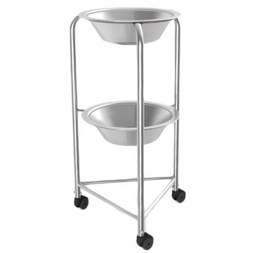 Two Tier Bowl Stand - Durable Metal Frame, Elegant Design for Home and Kitchen Use