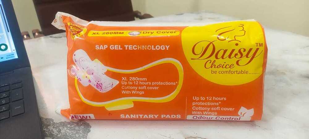 280mm Extra Long Daisy Choice Sanitary Pad 18 Pack with Wings