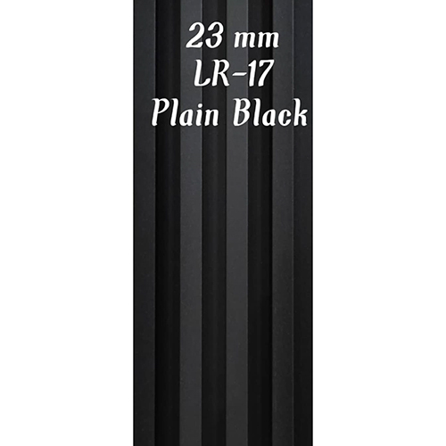 Lr-17 23Mm Plain Black Louver Panel Application: For Decorating Wall