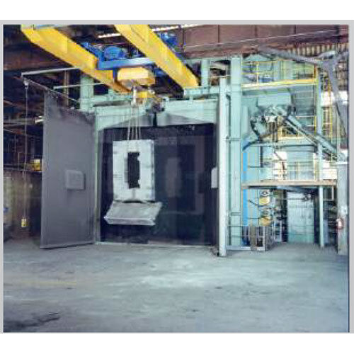 Straight Track Hanger Shot Blasting Machine