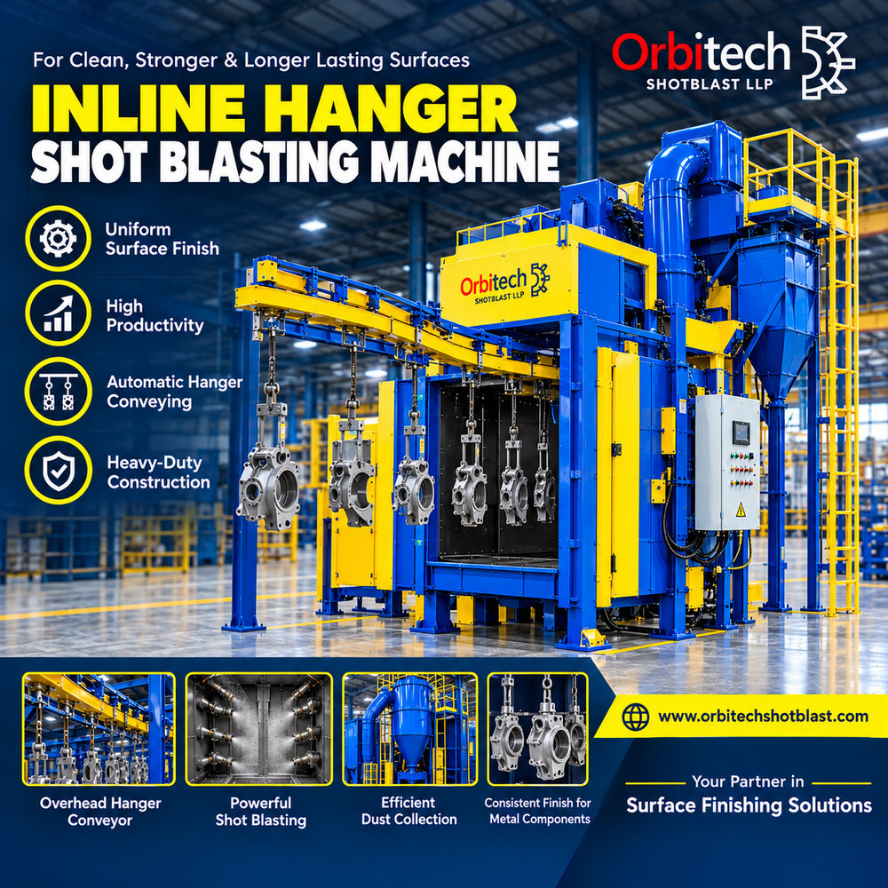 Inline Hanger Shot Blasting Machine