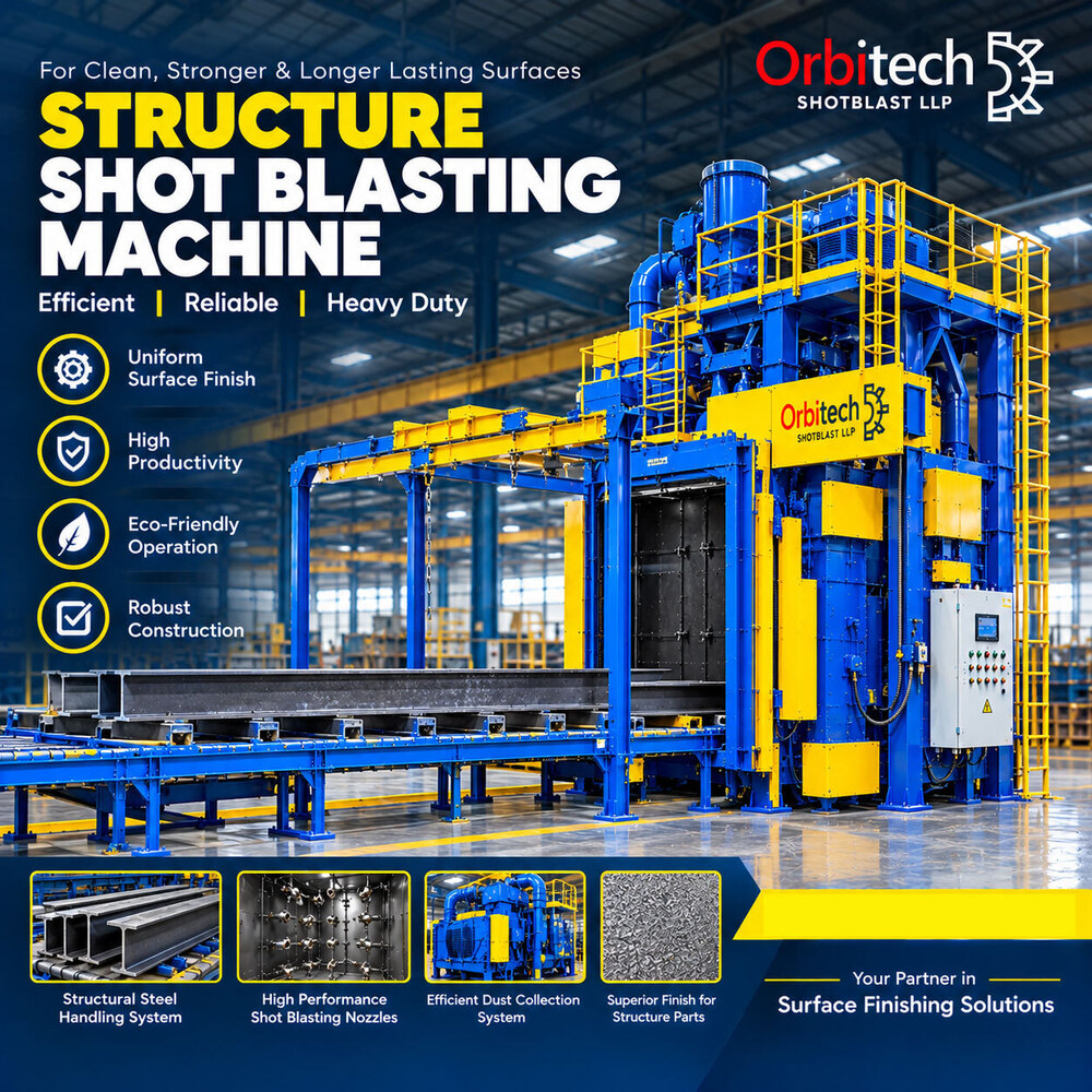 Structure Shot Blasting Machine - Color: Green