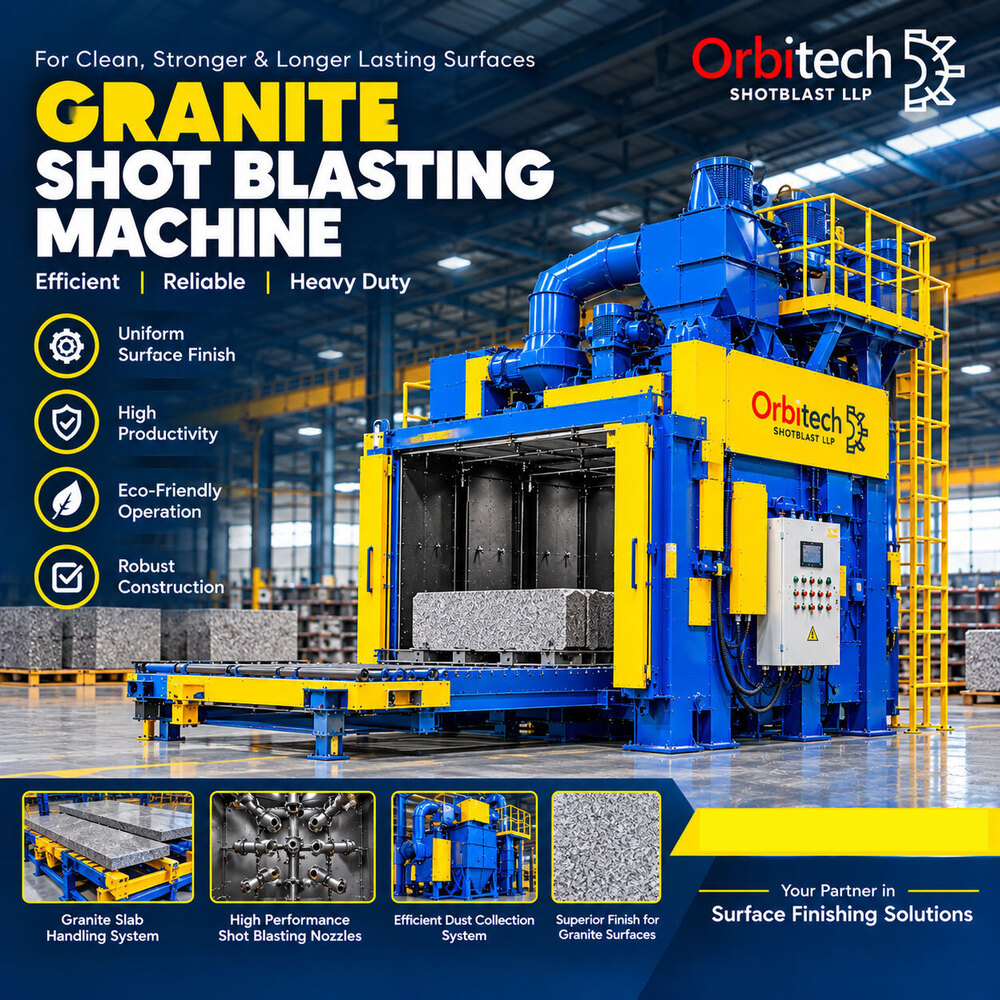 Granite Shot Blasting Machine - Color: Gray