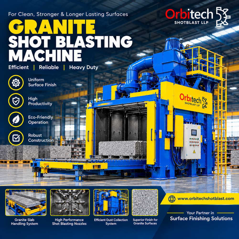 Granite Shot Blasting Machine - Color: Gray