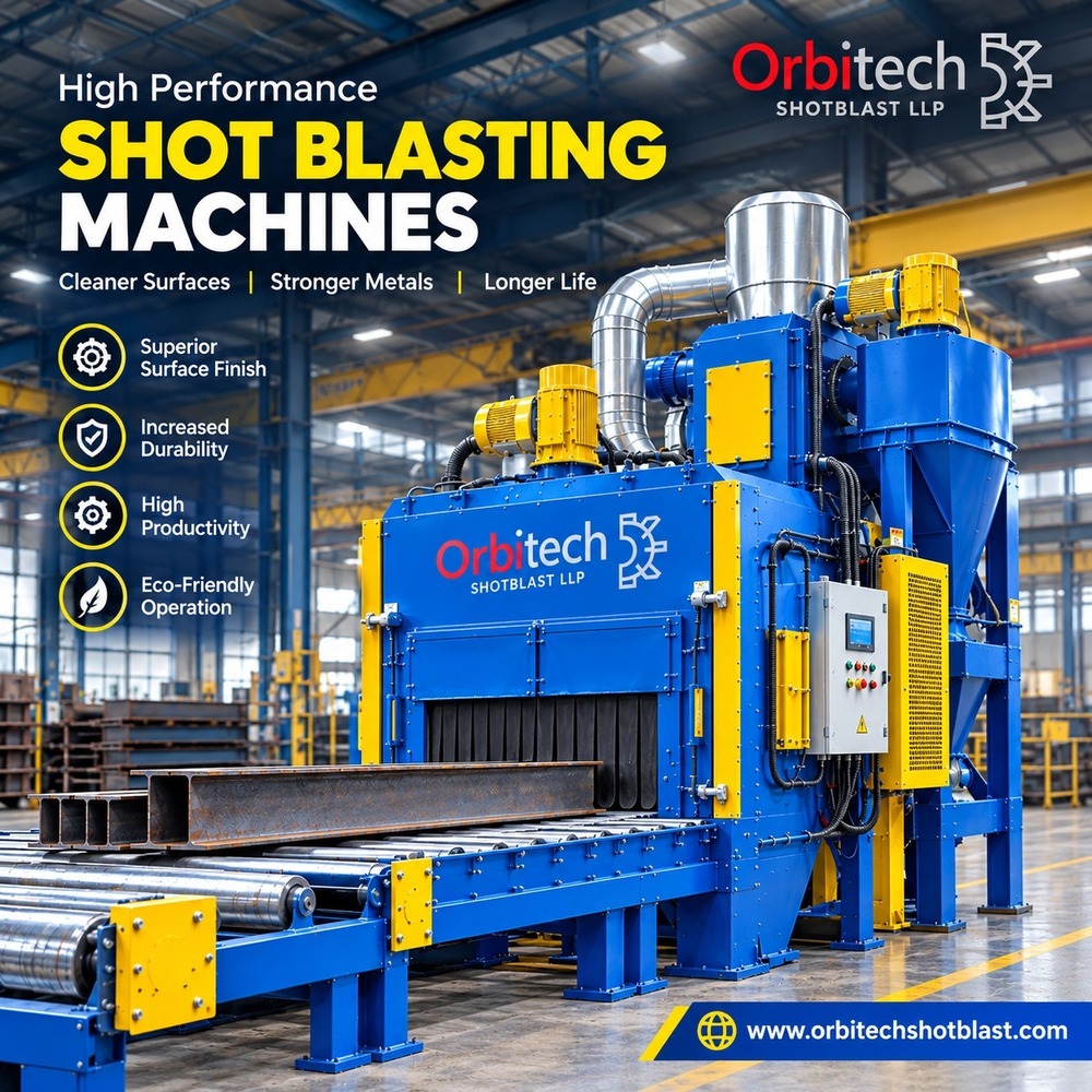 Round Bar Shot Blasting Machine