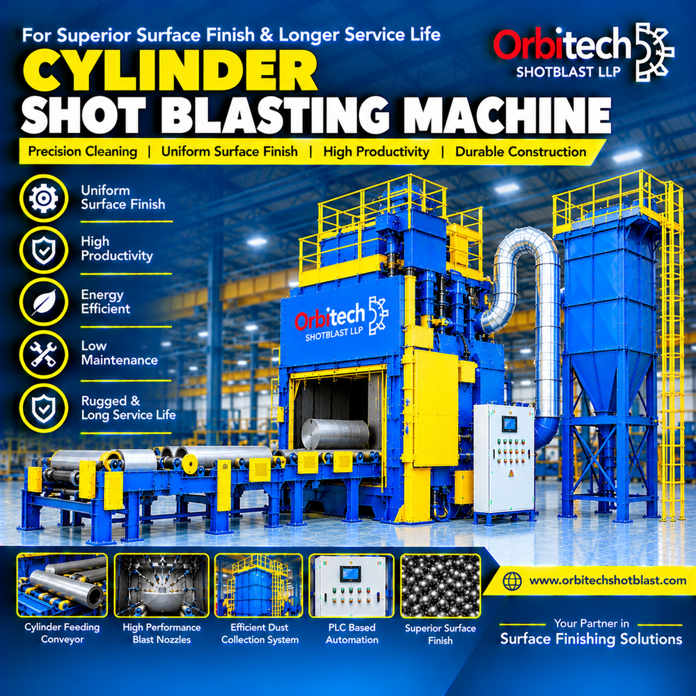 Cylinder Shot Blasting Machine