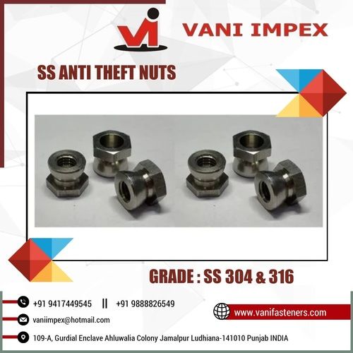 STAINLESS STEEL 304 ANTITHEFT NUT M10