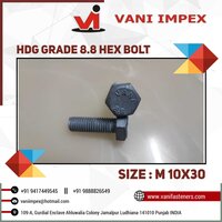 Hdg Hex Bolt GRADE 8.8 M 10 DIAMETER