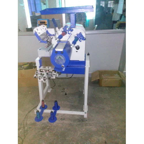 Blue & White Single Head Thread Winding Machine