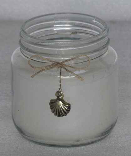 Glass Jar With Wax
