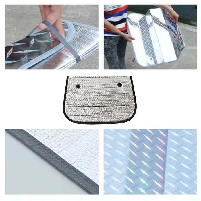 CAR WINDSHIELD SUN SHADE, BLOCKS UV RAYS SUN VISOR PROTECTOR