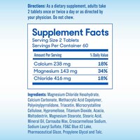 SlowMag Mg Muscle + Heart Magnesium Chloride with Calcium Supplement, 120 Count