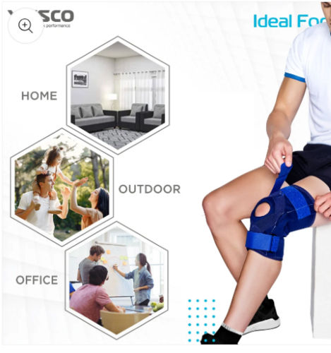 NEOPRENE KNEE BRACE/PATELLA (P.C.No: 1404) (S/M/L/XL/XXL)