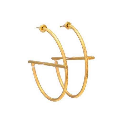 Gold Plated Hoop Earrings