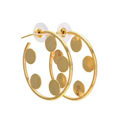 Gold Plated designer Hoop Earrings