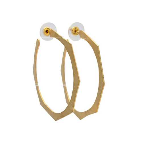 Gold Plated Hoop Earring set