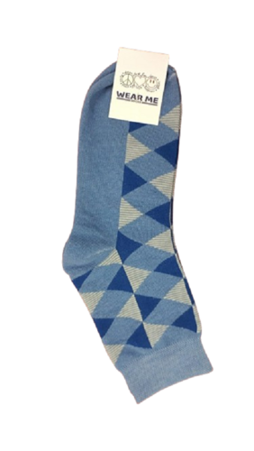 DARK BLUE DESIGNER ANKLE SOCKS