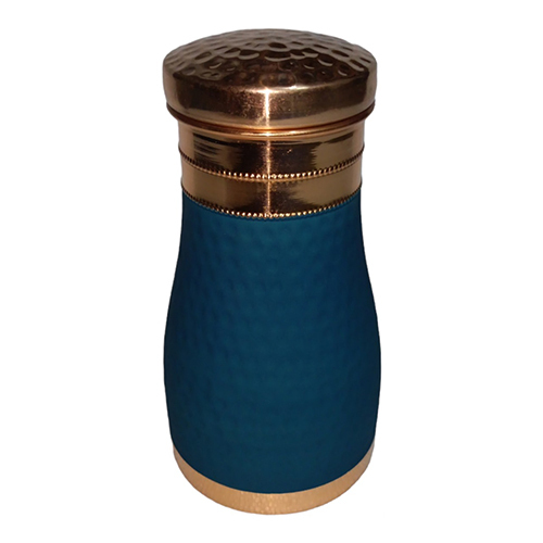 Blue Copper Water Bottle.