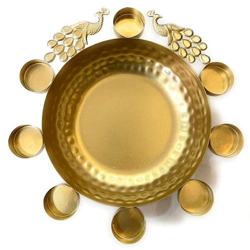 Multicolor Brass Round Urli