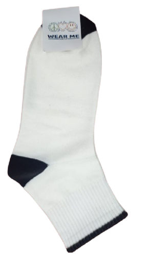 White And Black Ankle Socks