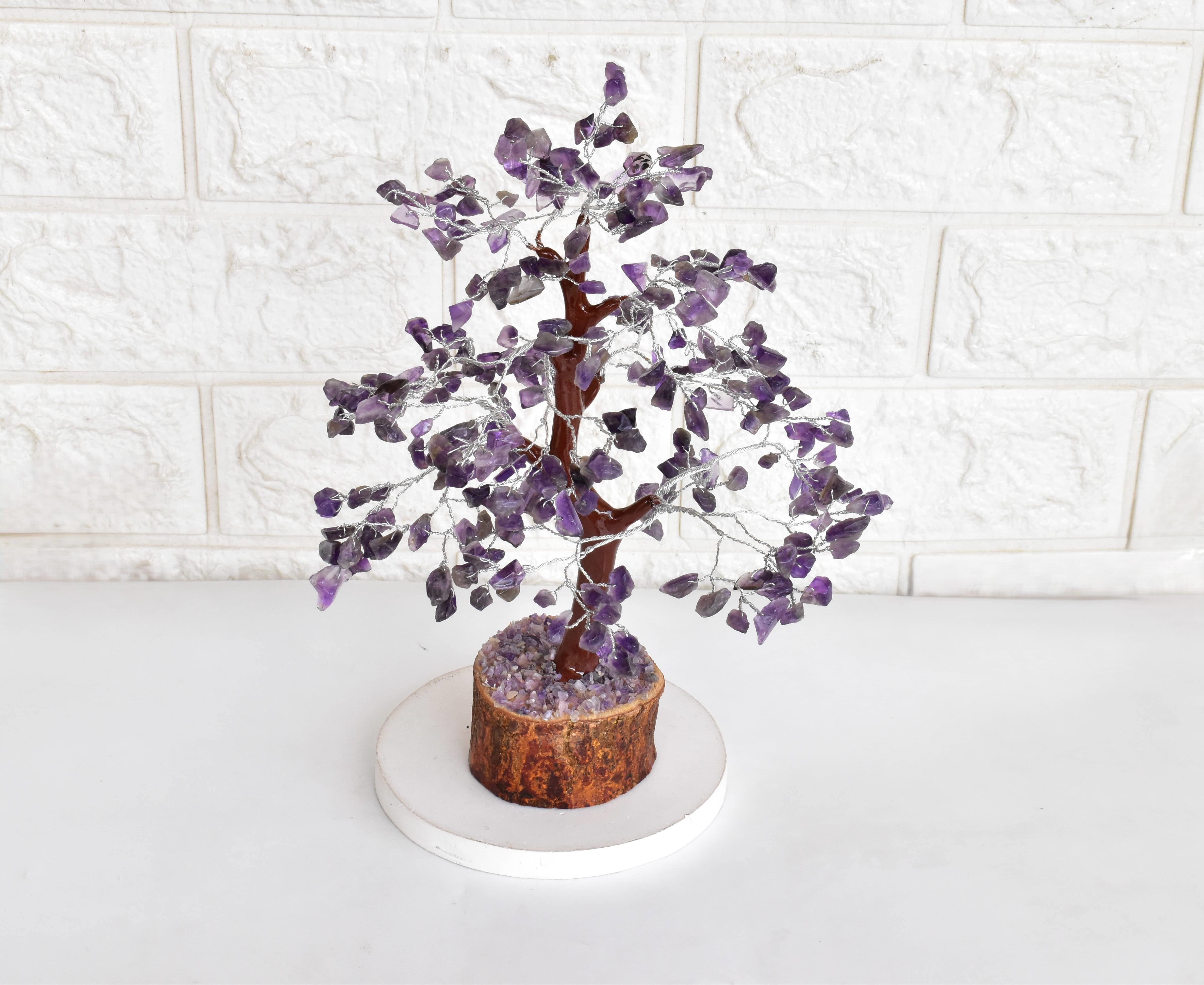 300 chips Amethyst Tree Of Life Bonsai Crystal Healing