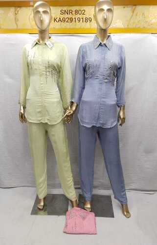 Diffrent Available Chinnon Co-Ord Set