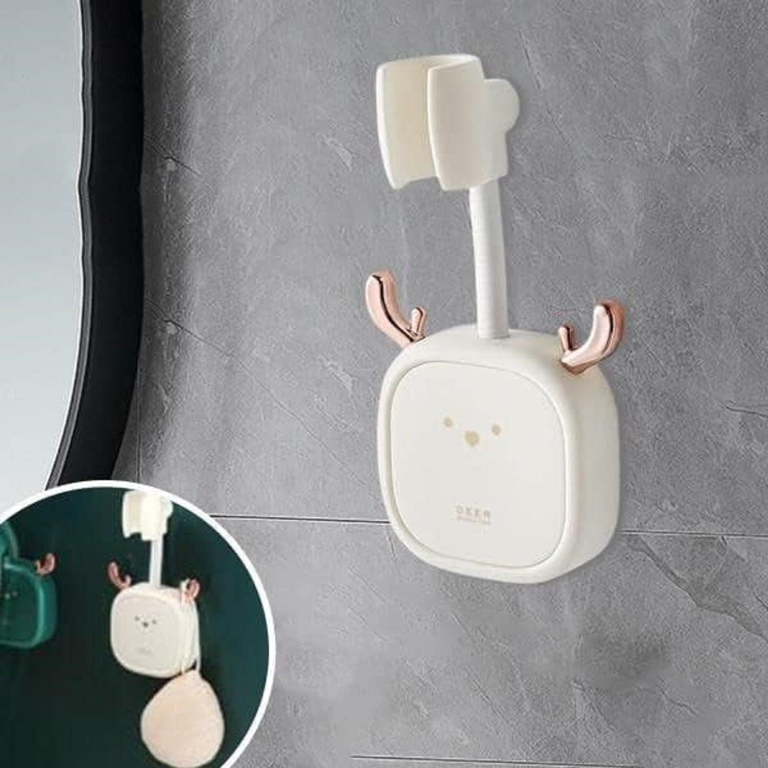 360 DEGREE DEER SHOWER BRACKET HOLDER