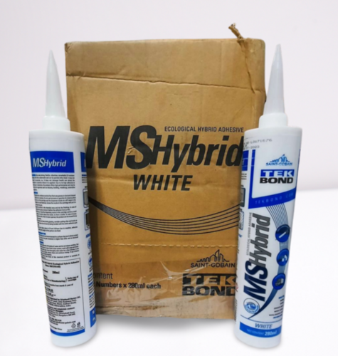 Tek Bond Ms Hybrid White Silicone Sealant - Application: Glass
