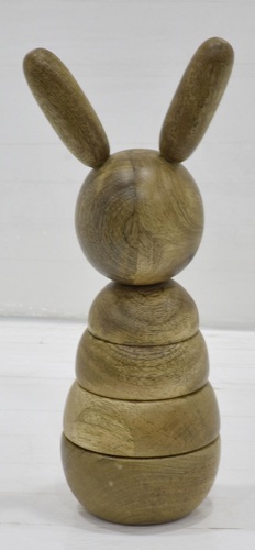 Wooden Decorative Rabbit Toy Set