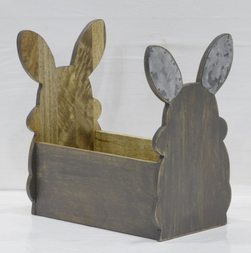 Wooden Rabbit Toy Box