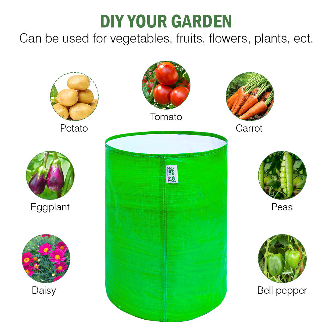 15x12 Inch HDPE Grow Bag