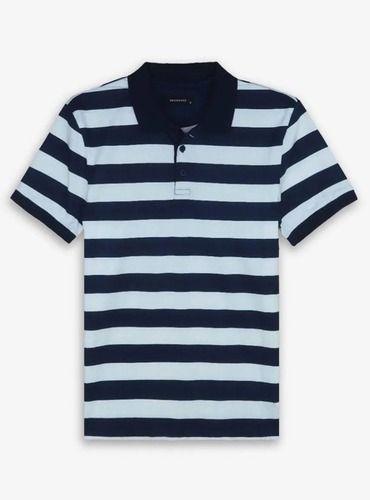 RESERVED MENS PRINTED STRIPED POLO