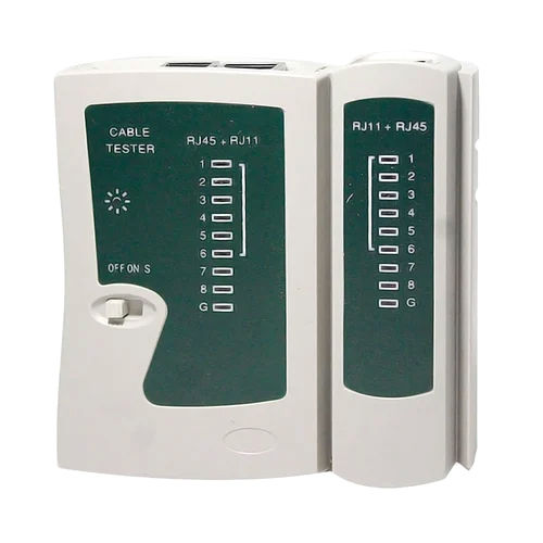 White & Green Rj41+Rj45 Network Cable Tester