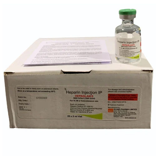 Liquid 25 X 5 Ml Heparin Injection Ip