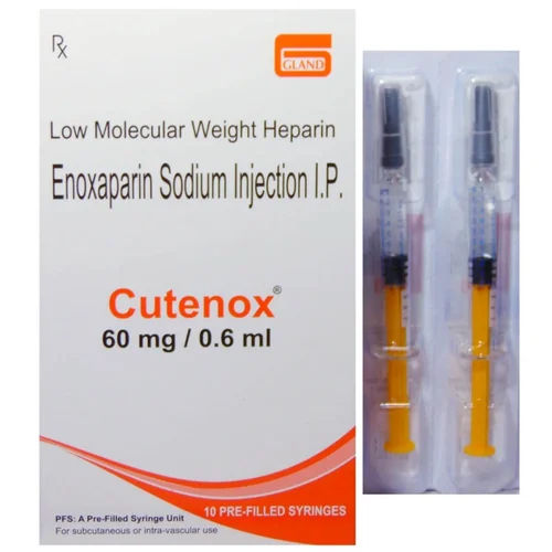 60Mg Enoxaparin Sodium Injection Ip Recommended For: Human Being